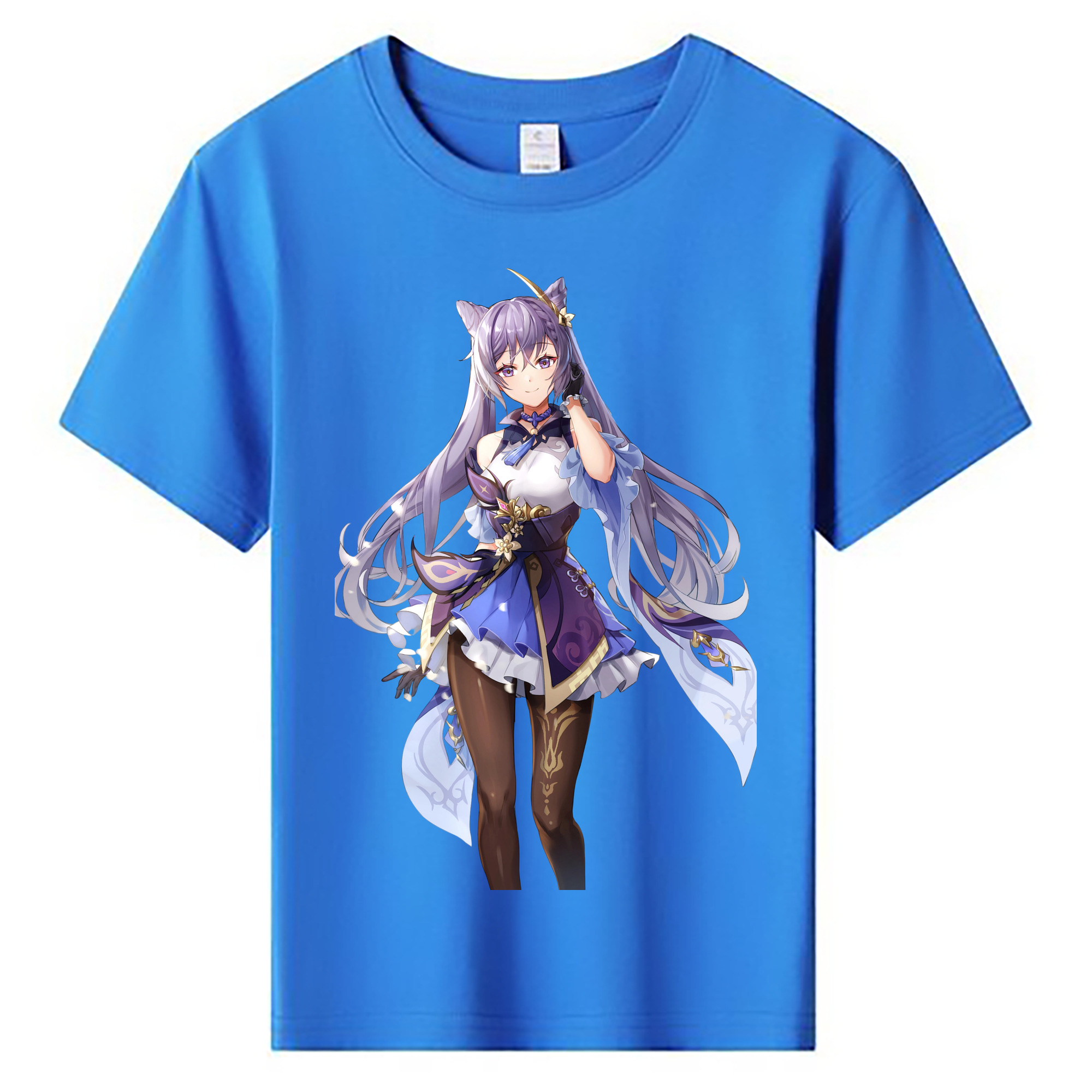 げんし神 刻晴 こくせい genshin Kokusei 綿100％キッズTシャツ（フロントプリント）
